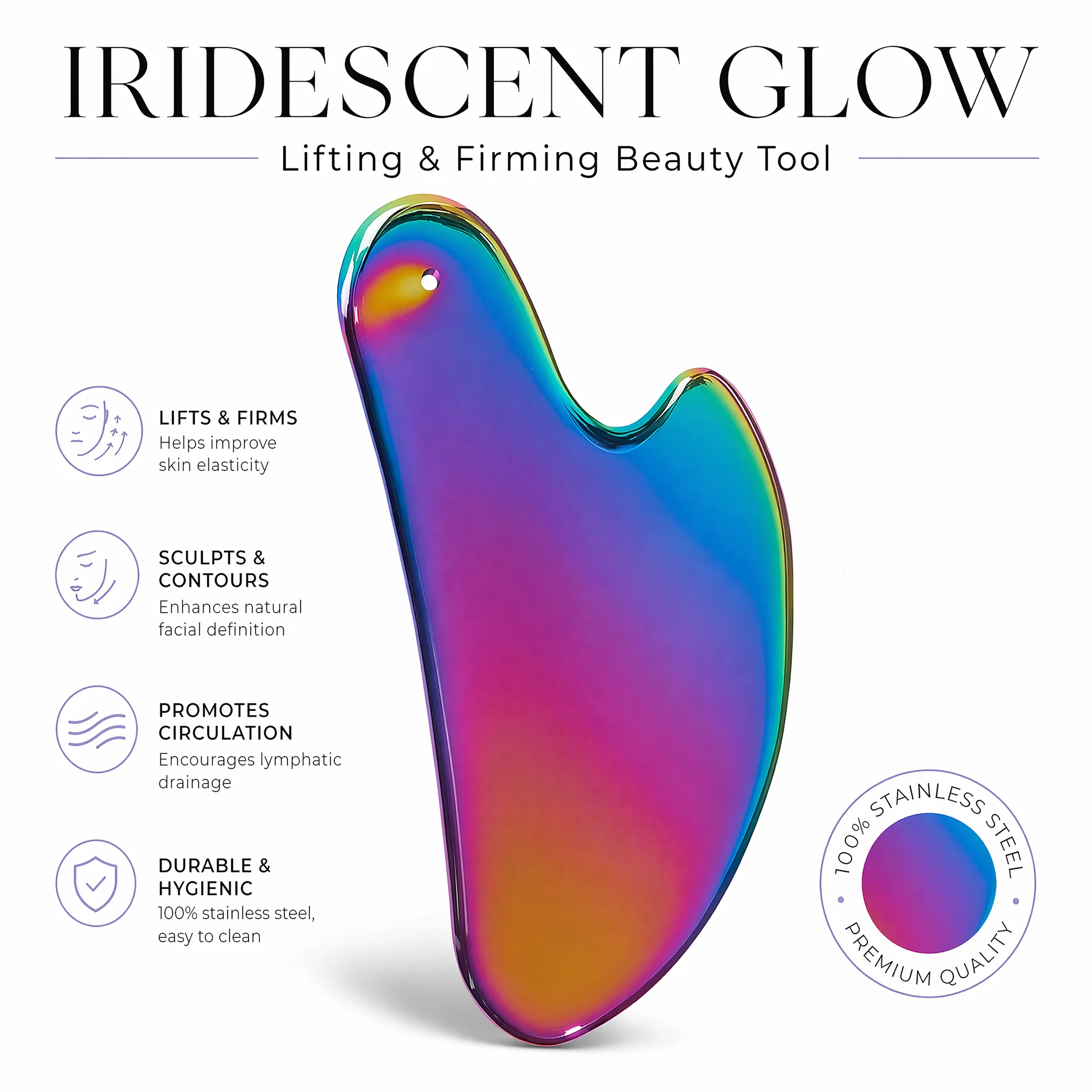 1Pcs Stainless Steel Gua Sha B - Spa Y Wellness recensie en prijs